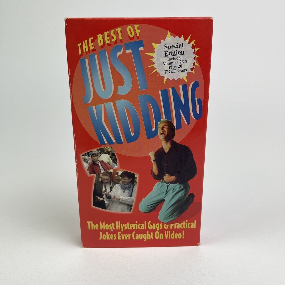 The Best Of Just Kidding VHS Pranks and Gags Cole Media 1995 Canada Vol 7 and 8